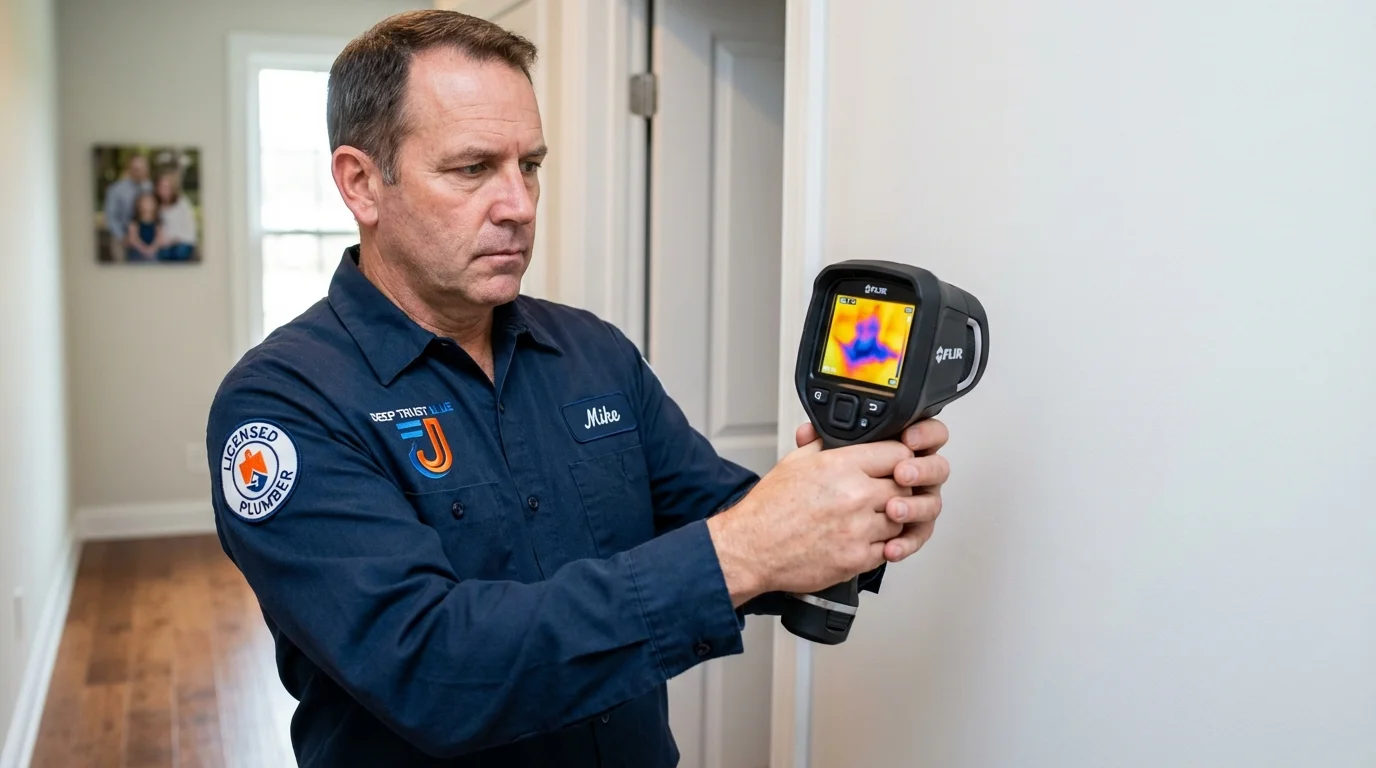 Thermal imaging leak detection by Johns Plumbing LLC in Fort Valley